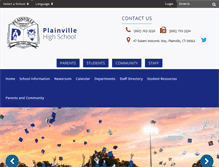 Tablet Screenshot of phs.plainvilleschools.org